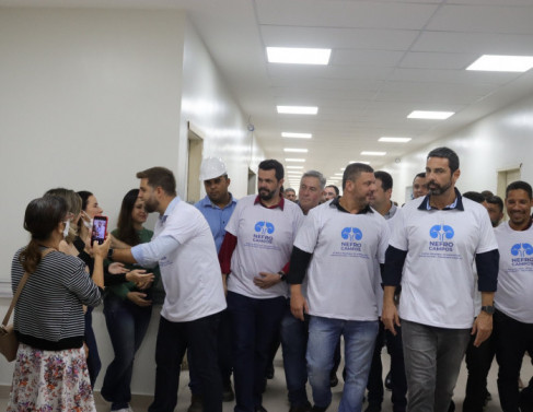 Inicio das obras da Clnica de Hemodilise em Campos (Foto: Genilson Pessanha)