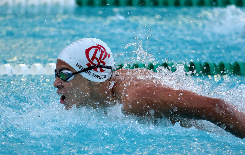 Heitor Tinoco em ação pelo Flamengo