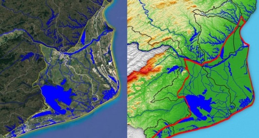 Foz em delta do Rio Paraíba do Sul: Atafona como estuário 