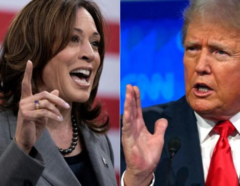 Kamala Harris e Donald Trump: eleição apertada que depende dos Estados-Pêndulos. 