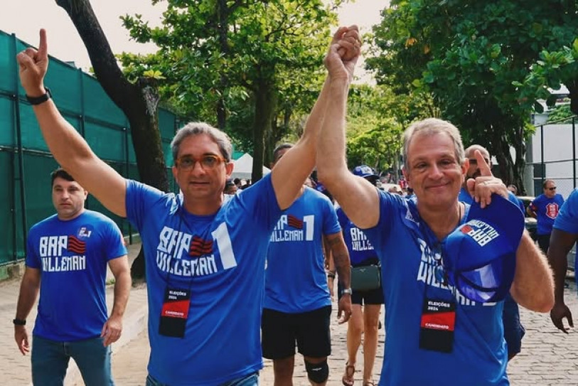 Willeman (à esquerda) com o vice-presidente eleito, BAP